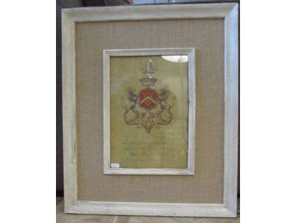 nastenny vintage obraz v bielo bezovom prevedeni 50x60cm 8200