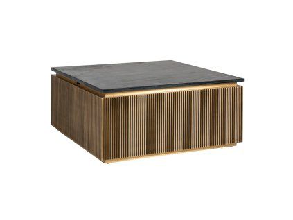 Konferenčný stolík Ironville zlatý 90x90