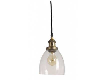 zavesna lampa sklo a bronze 15x20 cm 4683