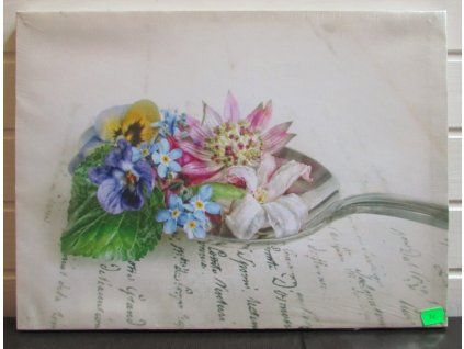tlac na platno kvety 34x46 cm 4715
