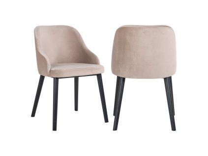Jedálenská stolička Twiggy khaki zamat