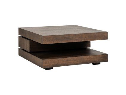 Konferenčný stolík Oakura hnedý 90x90