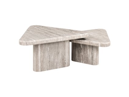 Konferenčný stolík Dwayne sand (Sada 2 kusov)