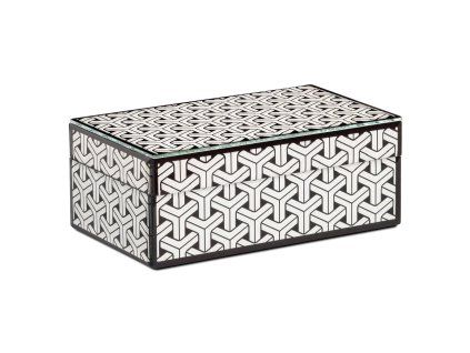 Úložný box Feliz čierno-biely malý