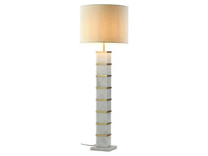 Stojaca lampa Celinae biela vrátane tienidla