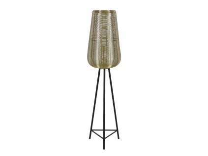 Stojanová lampa trojnožka Ø37x147 cm ADETA zlatá+matná čierna