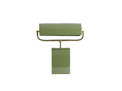 Stolová lampa 35x15,5x38 cm CARDONA svetlozelená+zlatá
