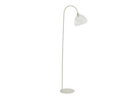 Stojaca lampa 47x28x160 cm BISHO sklo číre+krémové