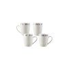 Set pre 4 osoby - porcelánový hrnček na čaj, 300 ml, Stir it up