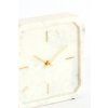 Hodiny 20,5x6x20,5 cm PABLIA mramor biely