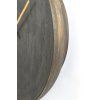 Hodiny Ø56 cm VETI mangové drevo tmavohnedé+zlaté