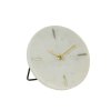 Hodiny Ø20 cm MORENO mramor biely