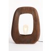 Stolová lampa 33x10x40 cm KELAFO drevená čokoládovohnedá