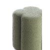 Puf 38x38x45 cm NALANI bouclé tmavozelená