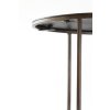 Konferenčný stolík S/2 Ø61x37+Ø76x41 cm TALCA tmavohnedý