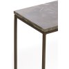 Konzola S/2 120x21x72+140x25x82 cm MORENA hnedá mramorová+hnedá