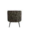 Stolička 68x67x72 cm DIEYDA čierno-biela+čierna