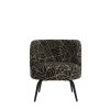 Stolička 68x67x72 cm DIEYDA čierno-biela+čierna