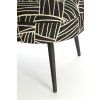 Stolička 68x67x72 cm DIEYDA čierno-biela+čierna