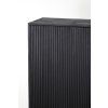 Skrinka 120x40x180 cm ABAGE drevo čierna