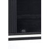 Skrinka 120x40x180 cm ABAGE drevo čierna