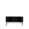 Skrinka 150x40x80 cm ABAGE drevo čierna