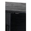 Skrinka 150x40x80 cm ABAGE drevo čierna