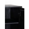 Skrinka 150x40x80 cm ABAGE drevo čierna