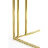Príručný stolík 41x31x66 cm ROSHAN biely mramor + antický bronz