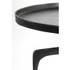 Konferenčný stolík S/2 Ø64x39+Ø75x44 cm PANO tmavý bronz