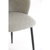 Jedálenská stolička 56x55x79 cm ELYNA buklé sivohnedá-matná čierna