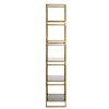 Skrinka 5L 45x35x180 cm LUCAMBO dymové sklo + antický bronz