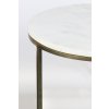 Stĺp S/2 Ø32x82+Ø41x102 cm RICARDO biely mramor+ant.bronz