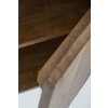 Skrinka 100x40x80 cm BITIKA drevo tmavohnedá