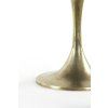 Príručný stolík Ø61x41 cm RICKERD žltý achát+antický bronz