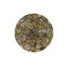 Príručný stolík Ø61x41 cm RICKERD žltý achát+antický bronz