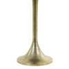 Príručný stolík Ø48x53 cm RICKERD biely mramor + antický bronz