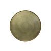 Konferenčný stolík Ø75x35 cm POPETA antický bronz-čierny