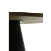 Konferenčný stolík Ø75x35 cm POPETA antický bronz-čierny