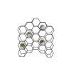 Stojan na víno 20 fliaš 48x18x52 cm SALBRIS matná čierna