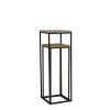 Stĺp S/2 30x30x82,5+35x35x102 cm YARULA drevo+čierna
