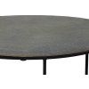 Konferenčný stolík S/2 Ø61x37+Ø76x41 cm RENGO textúra mravec bronz