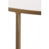 Konferenčný stolík S/2 Ø65x39+Ø75x44 cm DUARTE sklenený hnedý+zlatý