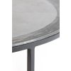 Konferenčný stolík S/2 Ø67,5x39,5+Ø75x45 cm TALCA olovo antická hrana