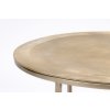 Konferenčný stolík S/2 Ø65x39+Ø75x45 cm TALCA svetlozlatá