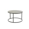 Konferenčný stolík S/2 Ø67,5x39,5+Ø75x45 cm TALCA rw lead+ant lead