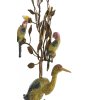 Svietnik 22x11x44 cm HERON žlto-ružovo-zeleno-bronzový
