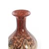 Váza Ø19x40 cm JORVEN sklo červená+taupe