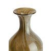 Váza Ø19x40 cm JORVEN sklo taupe+olivovozelená