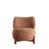 Stolička 72,5x70x79 cm BINOA staroružová+hnedá